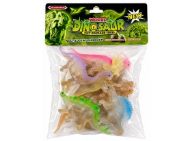 Set 6 dinosaurios transparentes grandes